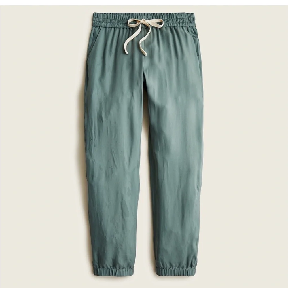 J CREW ECO CUPRO HOWARD JOGGERS Slate Green - Picture 3 of 8